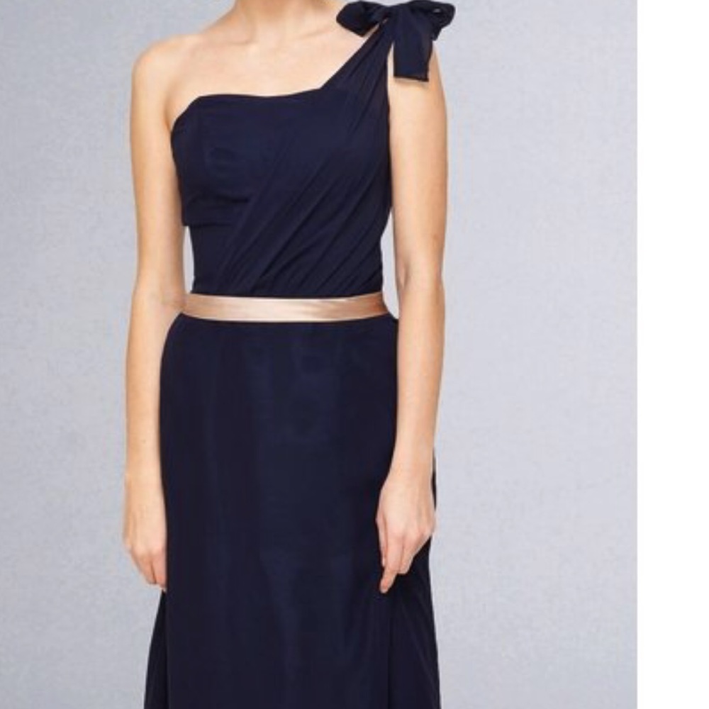 Badgley Mischka Bridesmaids Navy gown. Worn once